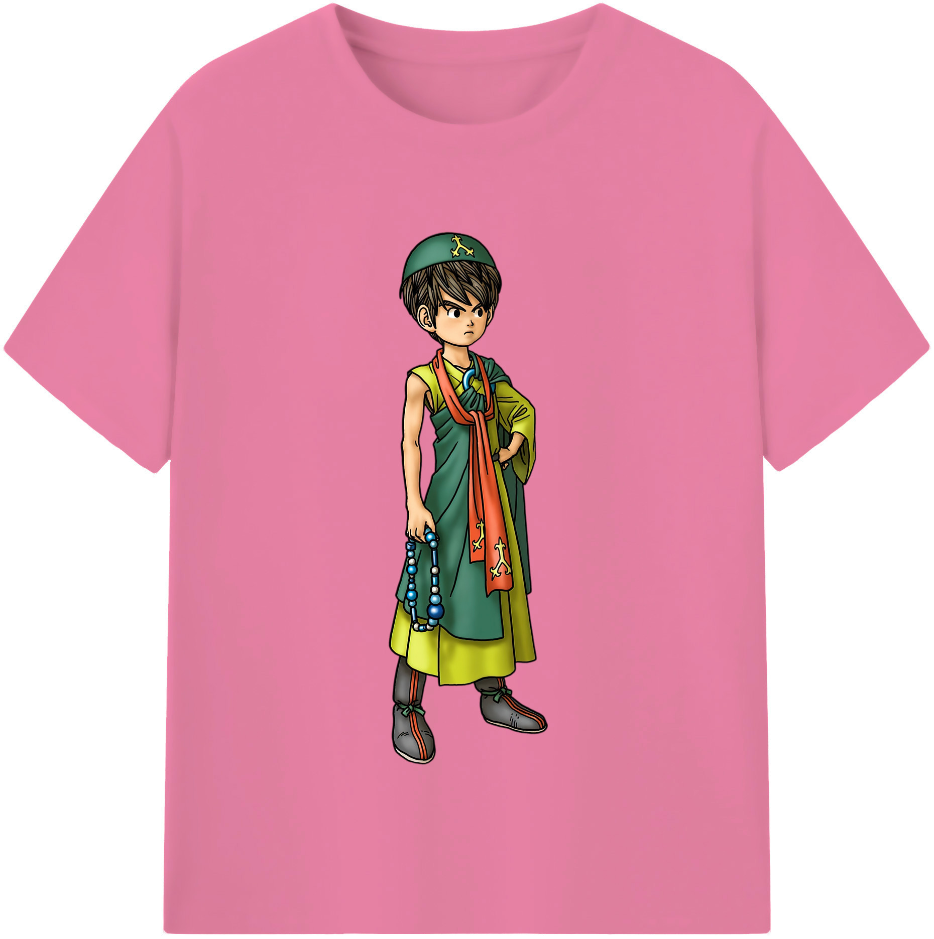 （画像用） ドラゴンクエスト Doragon Kuesuto Dragon Quest 綿100％半袖Tシャツ（フロントプリント）